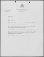Memo from Polly Sowell to Rita Crocker-Clements regarding tour, May 21, 1982