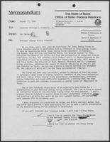 Memo from Daniel N. Matheson to William P. Clements regarding National Energy Policy Proposal, August 17, 1982