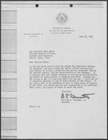 Letter from William P. Clements to Mark White, June 24, 1982