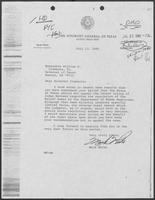 Letter from Mark White to William P. Clements regarding regulation of Roloff Homes, July 13, 1981