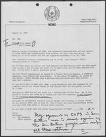 Memo from Polly Sowell and Rich Thomas to William P. Clements, August 12, 1982