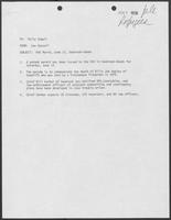 Memo from Lee Russell to Polly Sowell regarding a KKK March on June 12 in Seabrook-Kemah