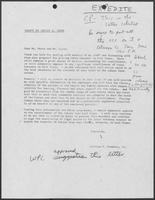 Draft Letter from William P. Clements, Jr., written by David A. Dean, to Meers and Coyle