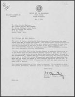 Letter from William P. Clements, Jr. to Ruben Torres, Connie Jackson, and George Killinger, May 7, 1982