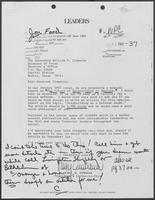 Letter from Henry O. Dormann to William P. Clements, Jr., June 30, 1982