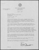 Letter from William P. Clements, Jr. to Jane Huffman, March 7, 1980