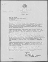 Letter from William P. Clements, Jr. to Jane Huffman, March 7, 1980