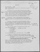 Memo from Richard English to Allen Clark regarding Discussion of Alternatives for the Selection of Judges, August 29, 1980
