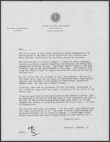 Letter from William P.Clements regarding Clements's participation in annual Austin Sigma Delta Chi Gridiron Show, undated