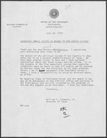 Suggested sample letter in answer to pro-Carter letters, July 26, 1979