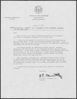 Statement regarding the Vietnamese Shrimpers on the Texas coast, April 10, 1981