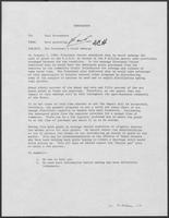 Memo from Ward Goessling to Paul Wrotenbery regarding the President's Grain Embargo, 1980