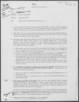 Memo from Jim Cicconi to William P. Clements, Jr. in regarding State Plan to Implement the Clean Air Act, July 10, 1979