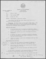 Annotated memo from Fran Lochridge to Allen Clark regarding Linda Gardner of the Texas State Library, October 24, 1979.