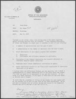 Memo from Roy Hogan to Doug Brown regarding Briefings, May 25, 1979