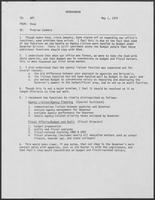 Memo from Doug Brown to William P. Clements Jr. regarding Problem Summary, May 1, 1979