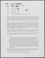 Memo from Don Cavness to Doug Brown regarding use of outside consultants by State departments, September 12, 1979