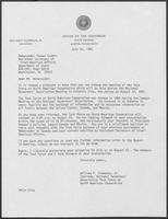 Letter from Bill Clements to Thomas Enders, July 22, 1981
