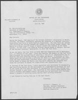 Letter from William P. Clements, Jr. to Malcolm Baldrige, July 22, 1981