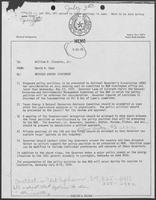 Memo from David Dean to Bill Clements, May 22, 1979
