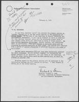 Letter to the governors of the National Governors' Association from Richard D. Lamm, February 6, 1979