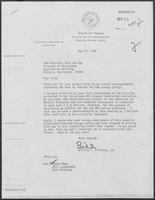 Letter from Bill Clements to Dixy Lee Ray, May 22, 1980