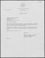 Letter from Bill Clements to James R. Thompson, December 18, 1981