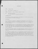 Memo from MG Willie L. Scott to Bill Clements, August 3, 1981