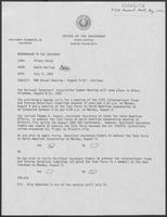 Memorandum from Eddie Aurispa to Bill Clements, July 5, 1982