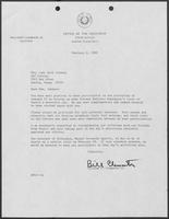 Letter to Lady Bird Johnson from Bill Clements, February 6, 1980