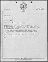 Memo from Hilary Doran to Polly Sowell, July 26, 1982