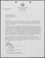 Letter from Hilary B. Doran to Lee Biggart, Chairman of Texas Water Commission, October 29, 1982