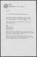 Memo from Martha Alworth to file, regarding White House Conference on Families, March 26, 1980