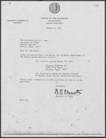 Letter from William P. Clements, Jr. to David Dean, January 5, 1983