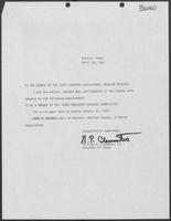 Letter from William P. Clements, Jr. to the Sixty-Seventh Legislature, April 16, 1981