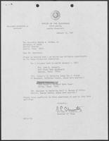 Letter from William P. Clements, Jr. to George Strake, January 13, 1981