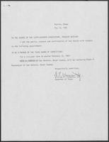 Letter from William P. Clements to the Texas Legislature, May 14, 1981