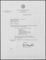 Letter from William P. Clements to George W. Strake, September 18, 1980