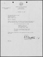 Appointment letter from William P. Clements Jr. to David Dean, September 14, 1982
