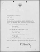 Appointment letter from William P. Clements Jr. to George Strake, August 29, 1979