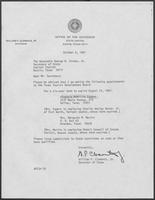 Appointment letter from William P. Clements Jr. to David Dean, October 6, 1981