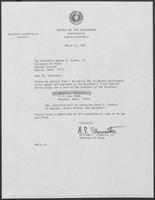 Appointment letter from William P. Clements Jr. to George Strake, March 17, 1981