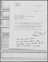 Letter from George H. W. Bush to Ann Wallace, November 19, 1981