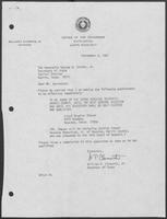 Appointment Letter from William P. Clements to George W. Strake, Jr., September 3, 1981