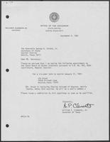 Appointment Letter from William P. Clements to George W. Strake, Jr., September 4, 1981