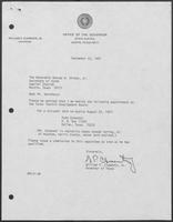 Letter from William P. Clements to George W. Strake, September 22, 1981