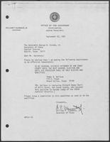 Appointment Letter from William P. Clements to George W. Strake, Jr., September 23, 1981