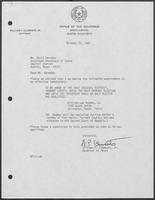 Appointment Letter from William P. Clements to David Herndon, October 22, 1981