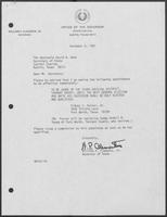 Appointment Letter from William P. Clements to David Dean, December 8, 1981