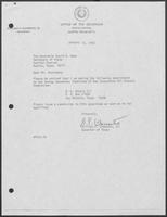 Appointment Letter from William P. Clements to David Dean, January 12, 1982
